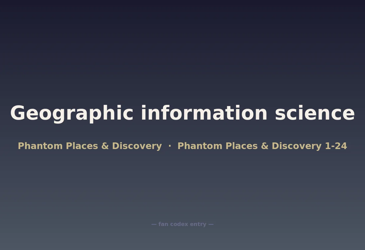 Geographic information science