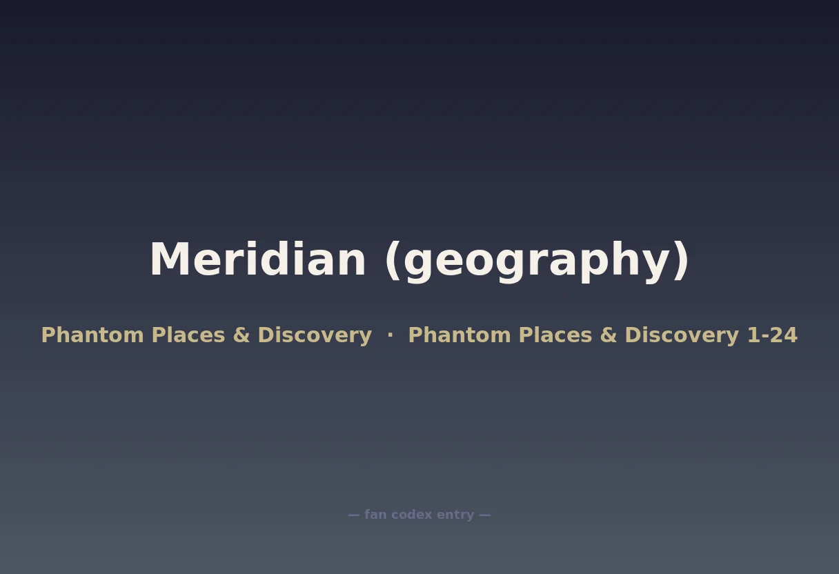 Meridian (geography)